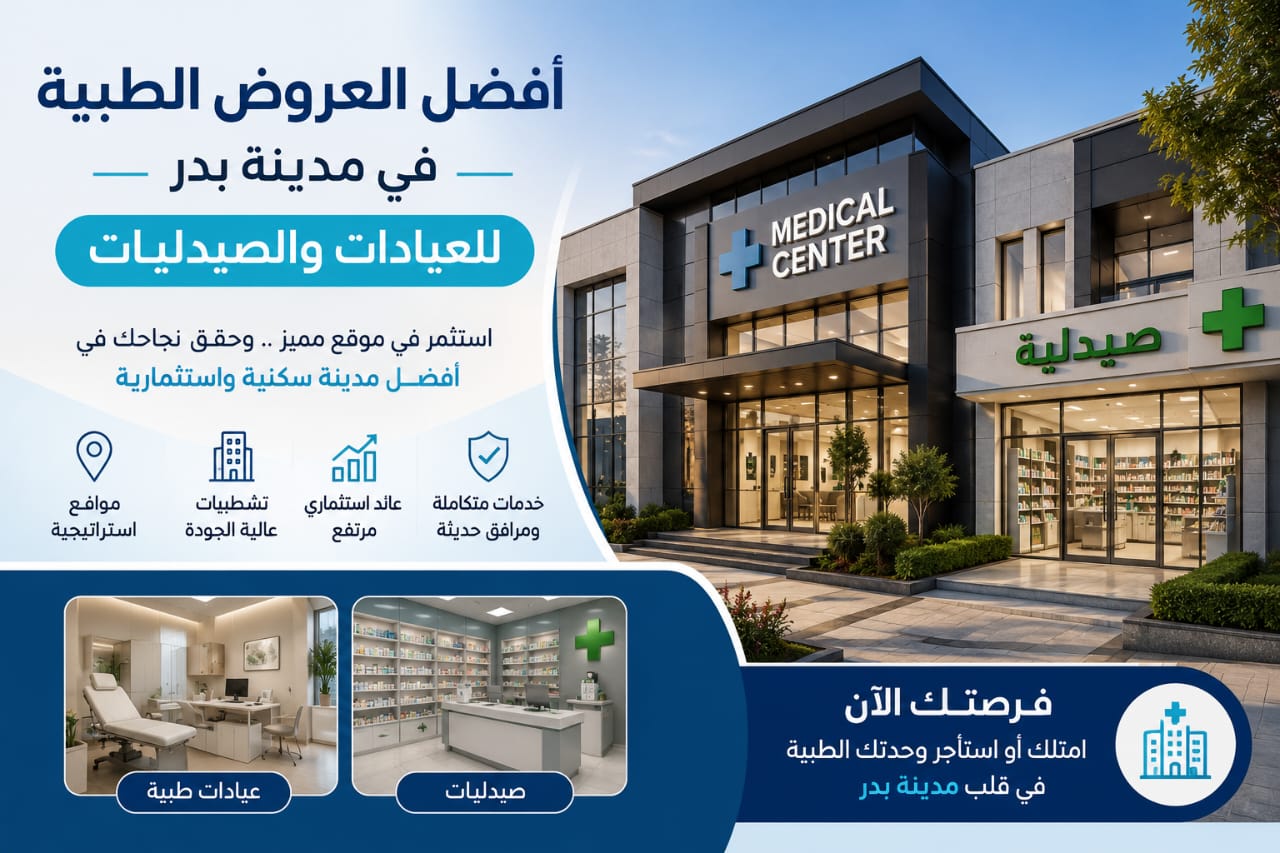 أفضل العروض الطبية في مدينة بدر للعيادات والصيدليات