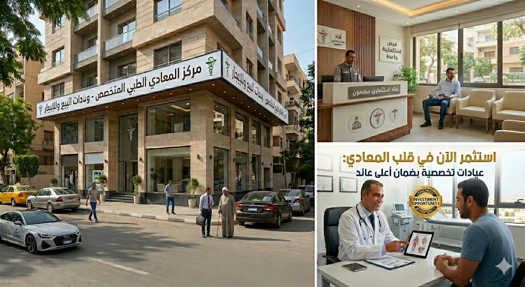 عيادات طبية للبيع والإيجار في المعادي: استراتيجيتك للاستثمار الناجح