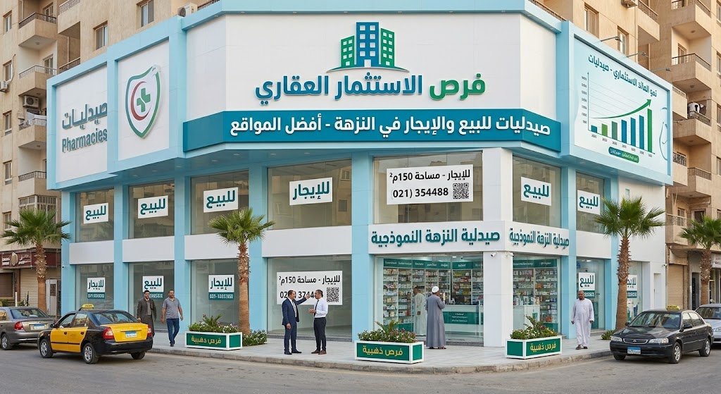فرص الاستثمار العقاري: صيدليات للبيع والإيجار في النزهة بأفضل المواقع