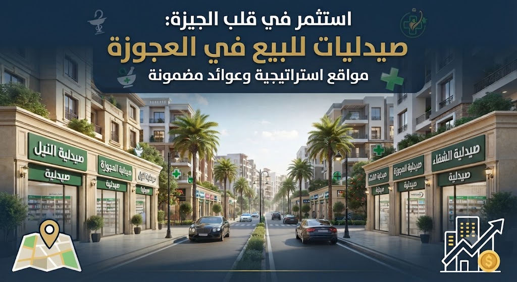 استثمر في قلب الجيزة: صيدليات للبيع في العجوزة بمواقع استراتيجية وعوائد مضمونة