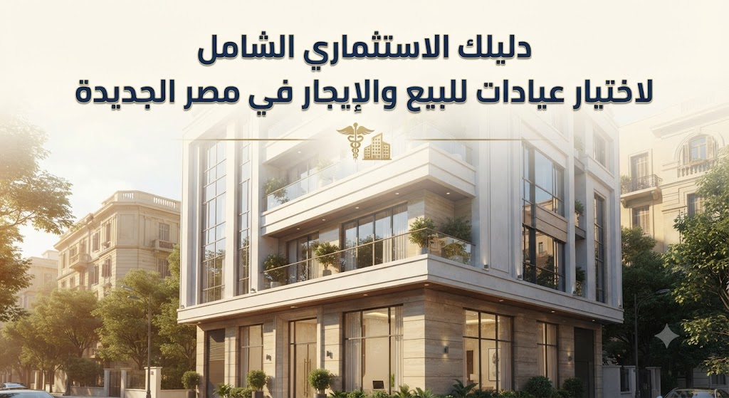 دليلك الاستثماري الشامل لاختيار عيادات للبيع والإيجار في مصر الجديدة