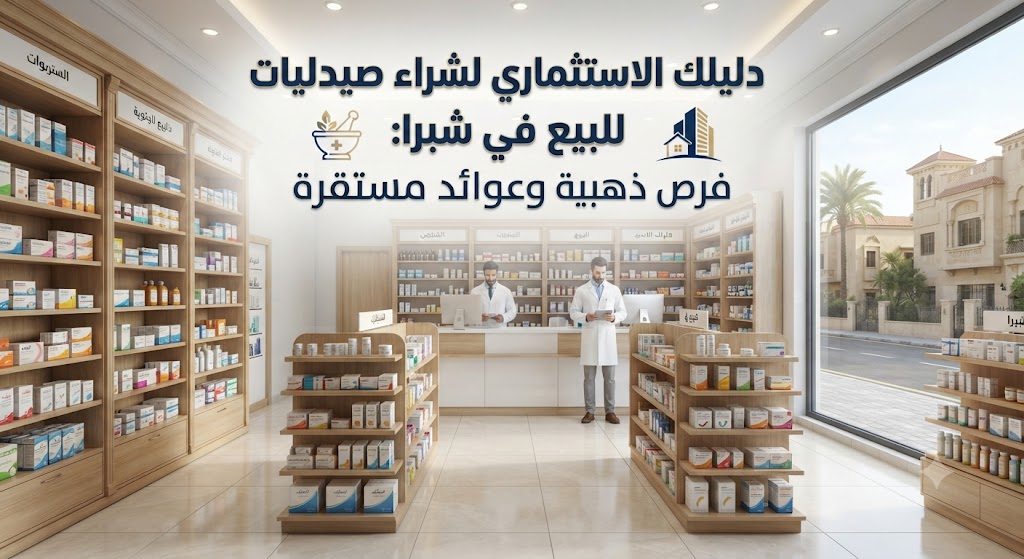 دليلك الاستثماري لشراء صيدليات للبيع في شبرا: فرص ذهبية وعوائد مستقرة