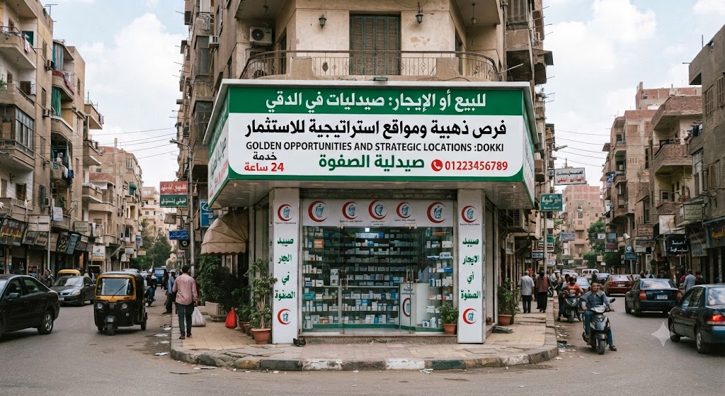 بيع وإيجار صيدليات في الدقي: فرص ذهبية ومواقع استراتيجية للاستثمار