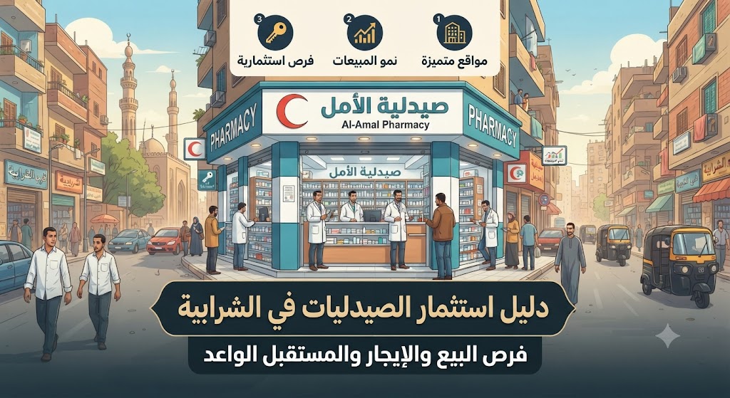 دليل استثمار الصيدليات في الشرابية: فرص البيع والإيجار والمستقبل الواعد
