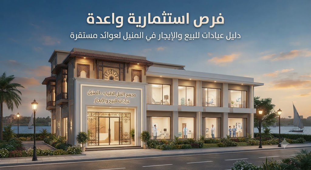 فرص استثمارية واعدة: دليل عيادات للبيع والإيجار في المنيل لعوائد مستقرة