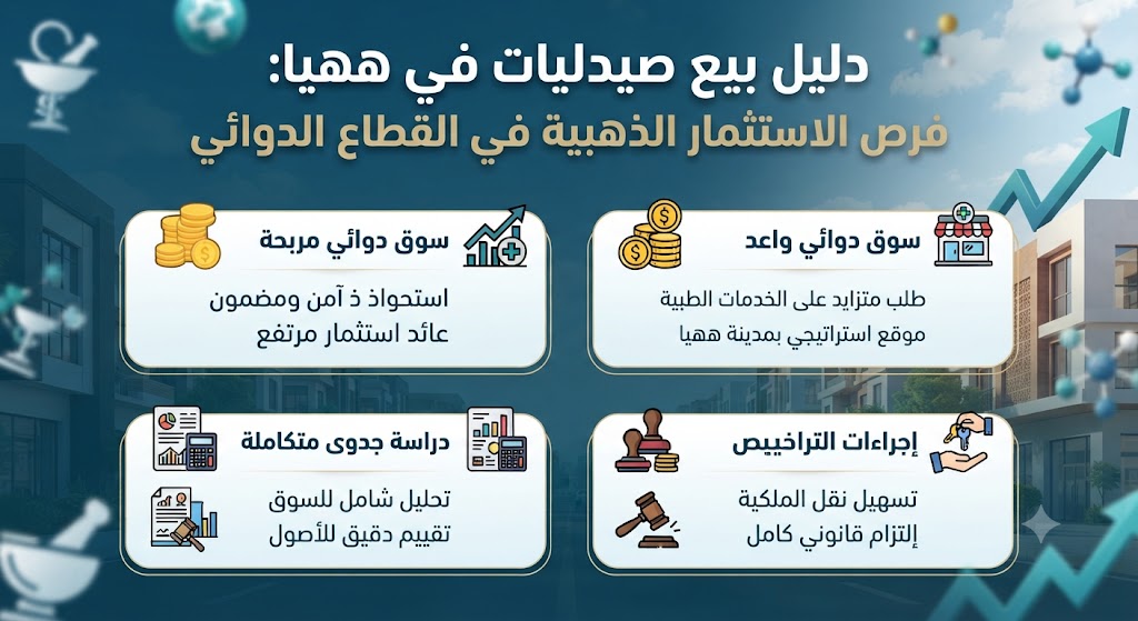 دليل بيع صيدليات في ههيا: فرص الاستثمار الذهبية في القطاع الدوائي