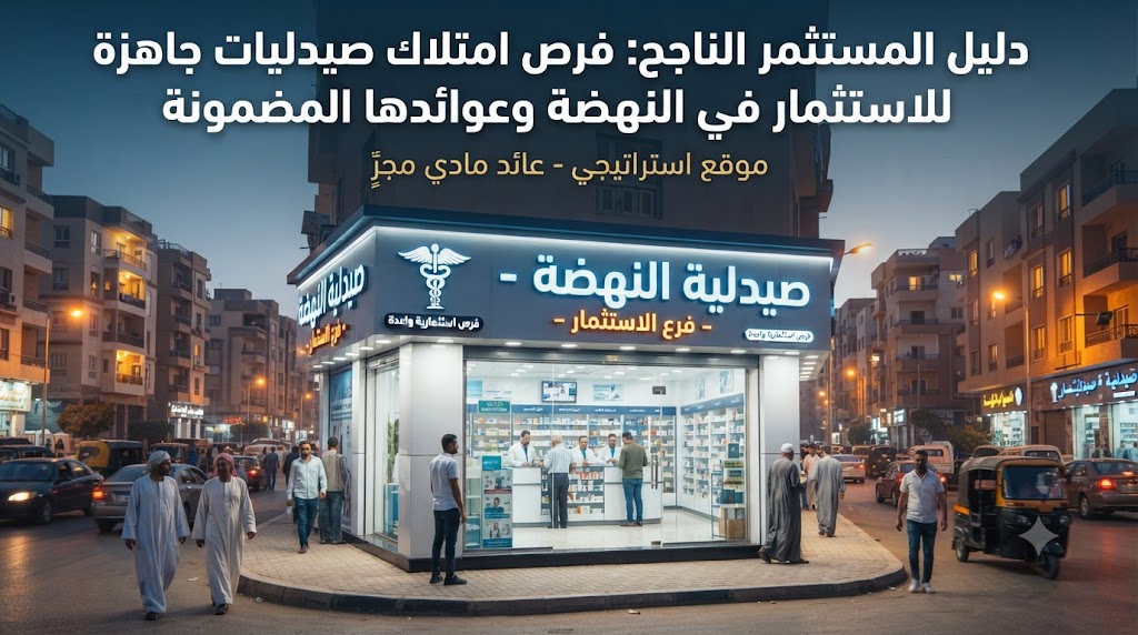 دليل المستثمر الناجح: فرص امتلاك صيدليات جاهزة للاستثمار في النهضة وعوائدها المضمونة