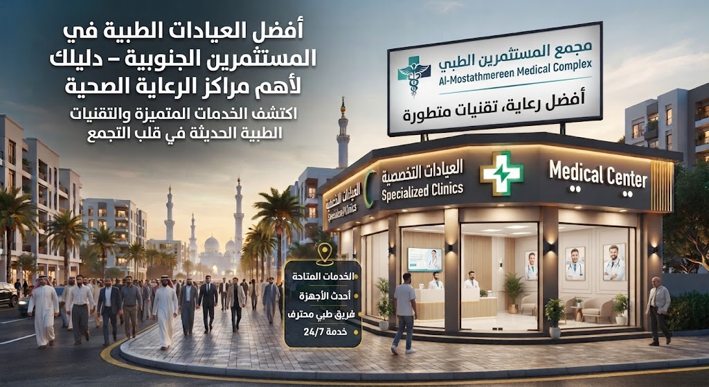 دليل أفضل العيادات الطبية في المستثمرين الجنوبية: دليلك الشامل للرعاية الصحية في القاهرة الجديدة