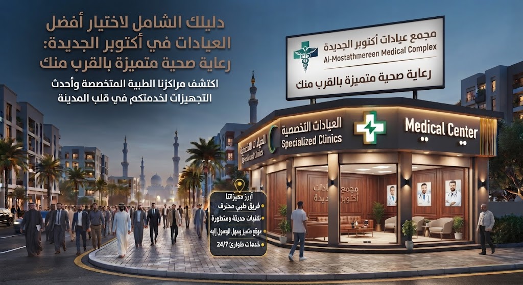 دليلك الشامل لاختيار أفضل العيادات في أكتوبر الجديدة: رعاية صحية متميزة بالقرب منك