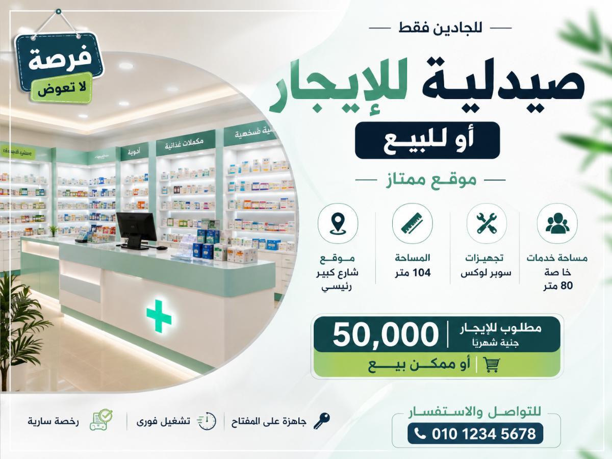 صيدليه للايجار الحجاز رقم #258